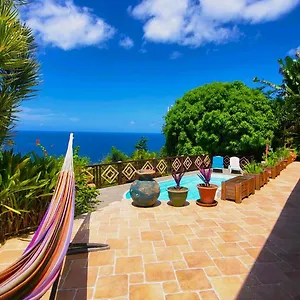 Ti'roucou 3 étoiles - Vue Et Piscine Privée Sans Vis à Vis Hébergement de vacances Bouillante